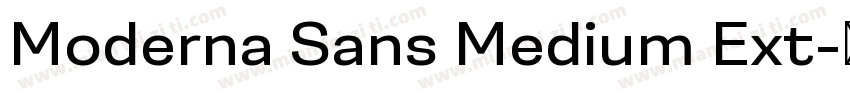 Moderna Sans Medium Ext字体转换